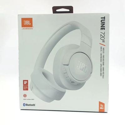 JBL TUNE 720BT Ανοιχτά Ακουστικά Bluetooth Ασύρματα για Ακουστικά LED Μπαταρίας Χαμηλής Συχνότητας Ηχητικά Εφέ Υψηλής Αντοχής για Μουσική Gami